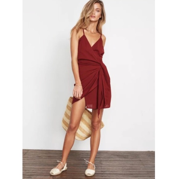 ✖️SOLD✖️ Faithfull The Brand Kara Wrap Dress - Picture 2 of 3